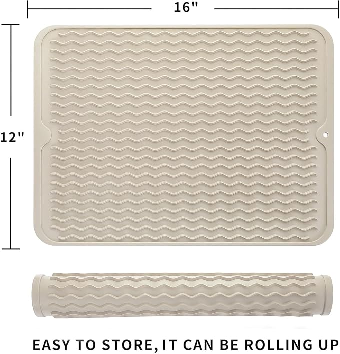 Silicone Dish Drying Mat for Multiple Usage, Easy clean, Eco-friendly, - Image 2