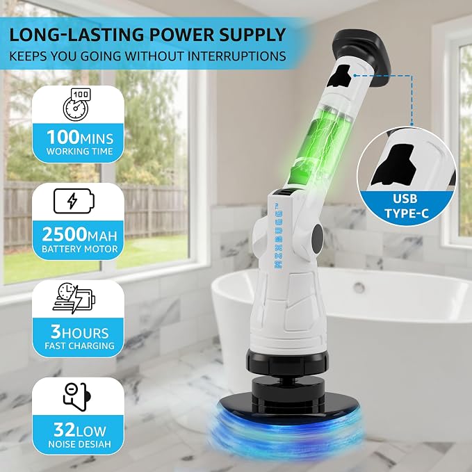 Electric Spin Scrubber – Cordless Power Cleaner - Image 2
