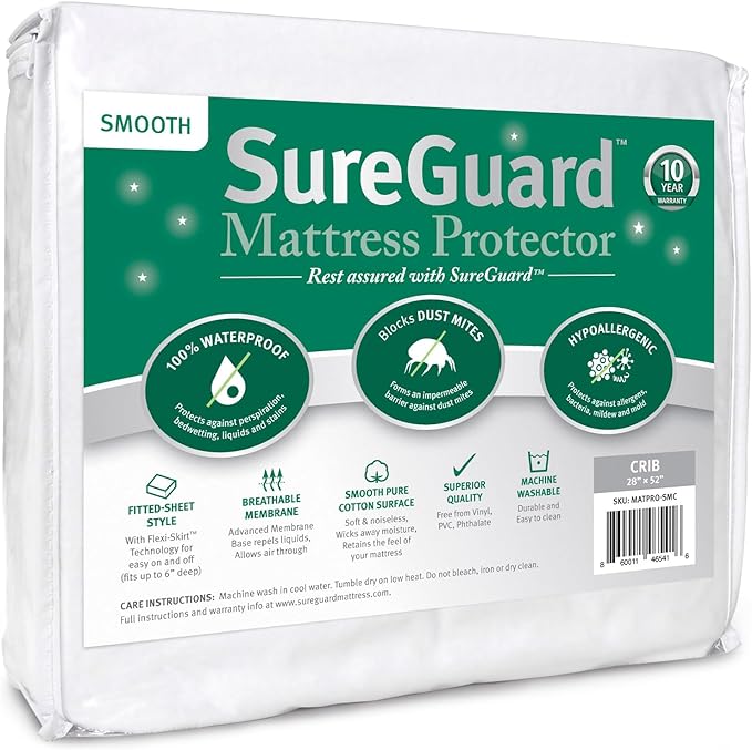 SureGuard Crib Size Mattress Protector by SureGuardMattressProtectors
