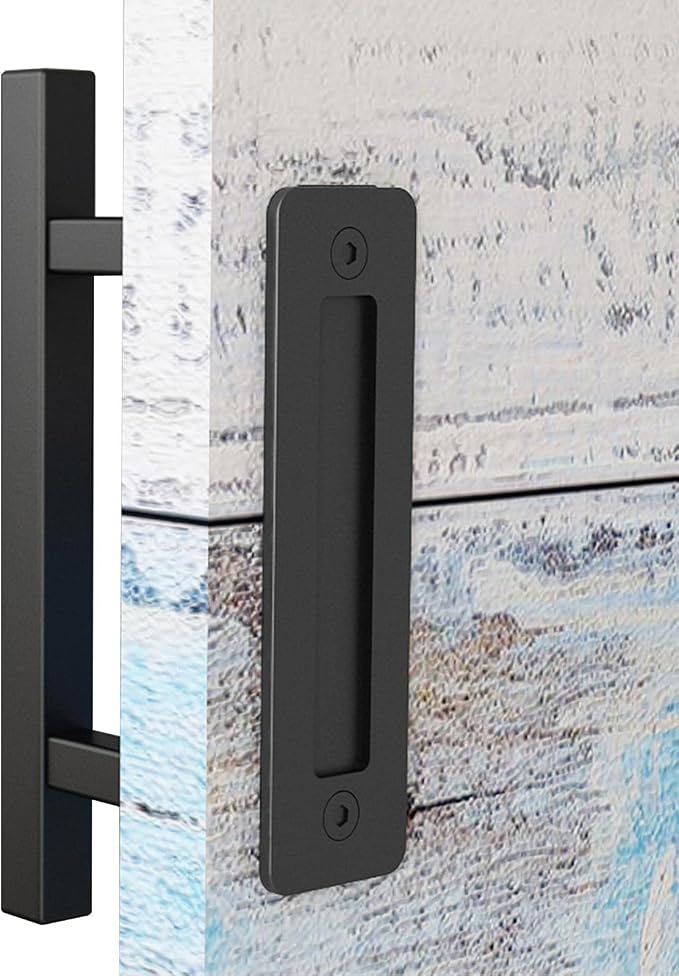 EaseLife 12" Sliding Barn Door Handles and Pulls, Double Sided Hardware Set by EaseLife