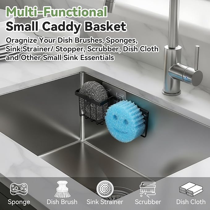 Sponge Holder for Kitchen Sink, Sponge Caddy for Scrub Daddy / Scrub Mommy - Image 6