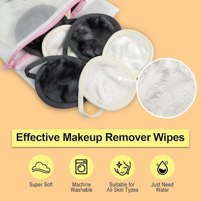 Nugilla 18 Packs Reusable Makeup Remover Pads - Image 5