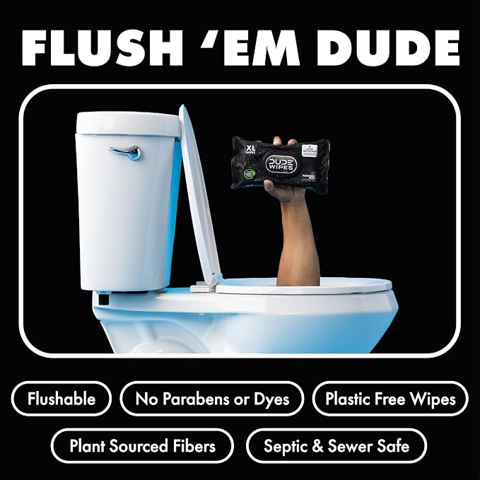 DUDE Wipes - Flushable Wipes for Adults - 3 Pack - Image 3