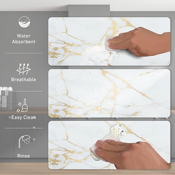 Sofort Dish Drying Mat for Kitchen Counter, Super Absorbent Drying Mats for - Image 2