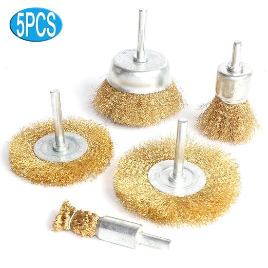 5pcs Brass Wire Wheel Brush Kit - Image 6