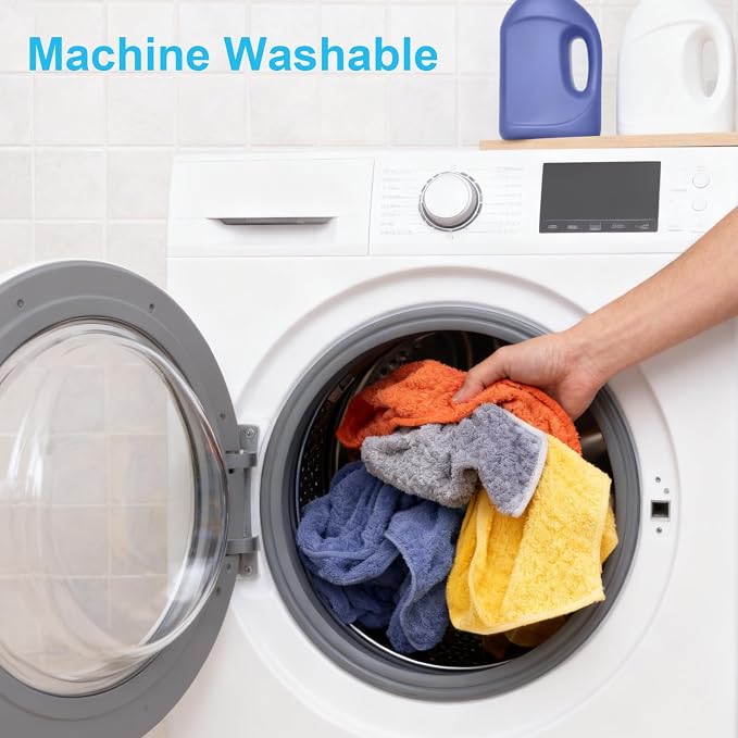 Microfiber Cleaning Cloth, 10 Pack Cleaning Towels - Image 7