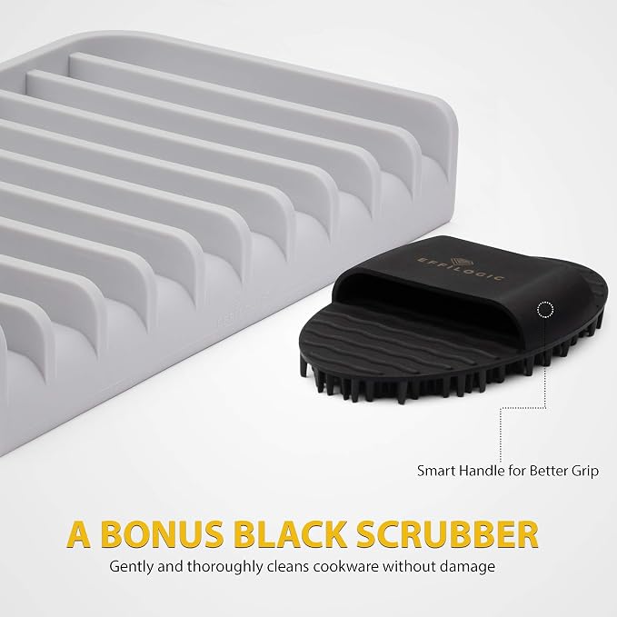 Effilogic Silicone Sponge Holder – Self-Draining Kitchen Sink Organizer - Image 9