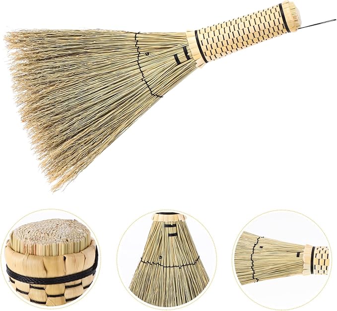 Corn Whisk Broom Handcrafted Mini Dust Brush - Image 8