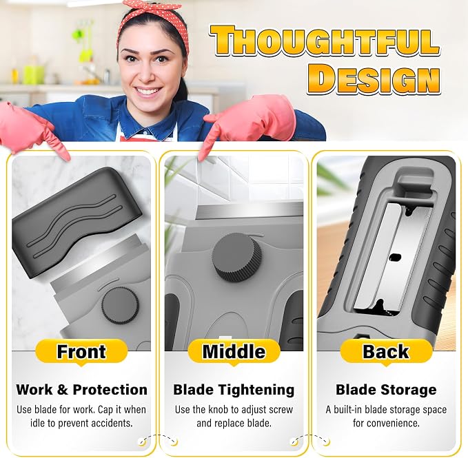 DIYSELF 2 Pack Razor Blade Scraper - Image 6