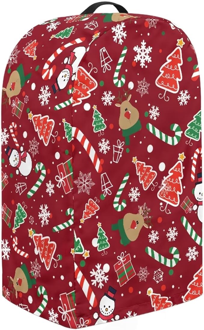 Christmas Pattern Blender Dust Cover Stand Mixer or Coffee Maker Appliance Cover with Drawstring, Anti Fingerprint Dust Proof Stain Resistant Blender Covers for Home Kitchen