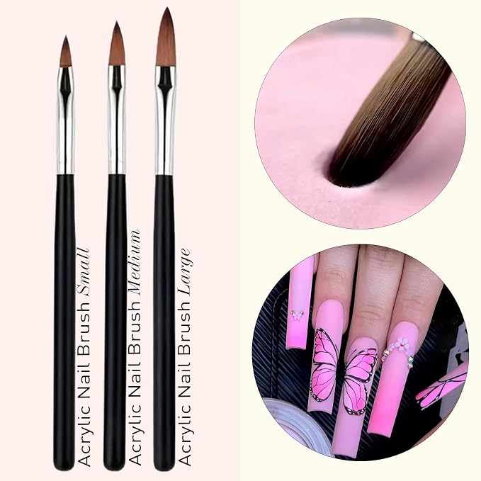 LIGHT RAIN 34Pcs Nail Art Brush Set - Image 4