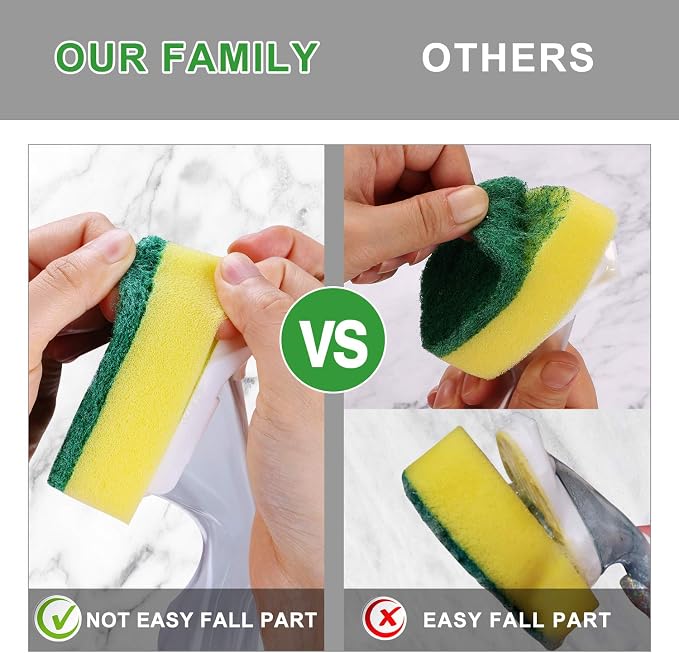 Dish Wand with 7Pack Replacement Dish Wand Sponges, Not Easy Leak Dishwand and - Image 2