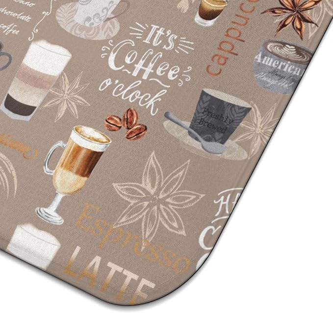 Coffee Dish Drying Mat for Kitchen Counter, Washable Absorbent Kitchen - Image 6