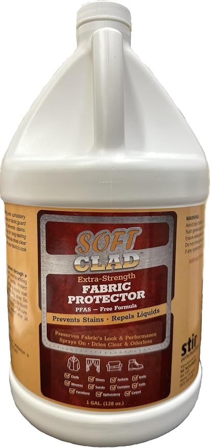 Extra Strength Fabric Protector Spray Prevents Stains and Repels Liquids. by StirTechnologies
