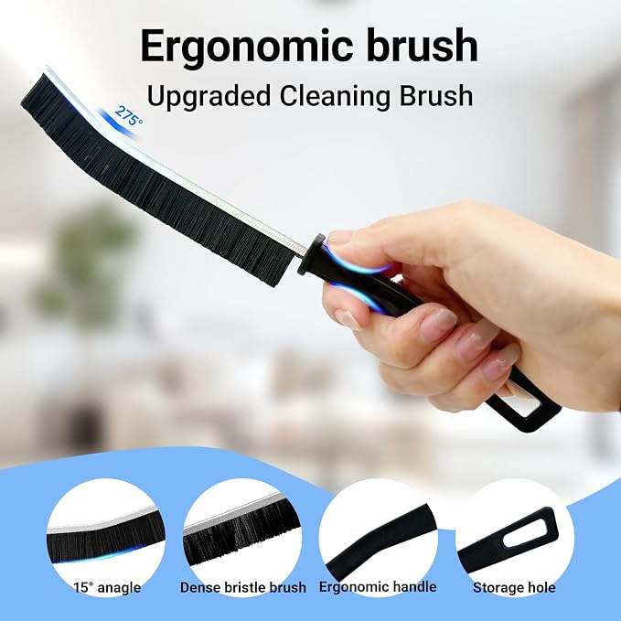 Crevice Cleaning Brush, 2026 New Multifunctional Gap Hard Bristled Grout Brush - Image 6
