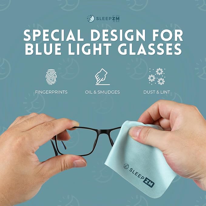 7 Pack Special Blue Light Glasses Microfiber Cleaning Cloths - Image 3