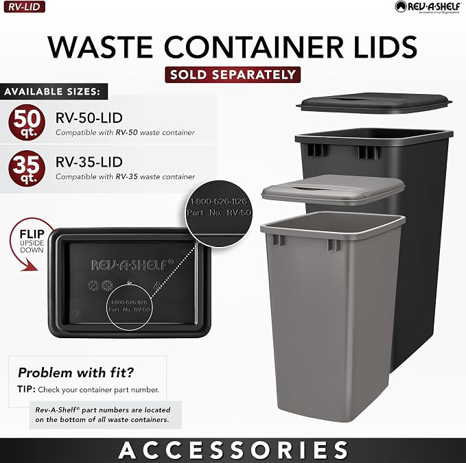 Rev-A-Shelf Double Pullout Trash Cans - Image 7