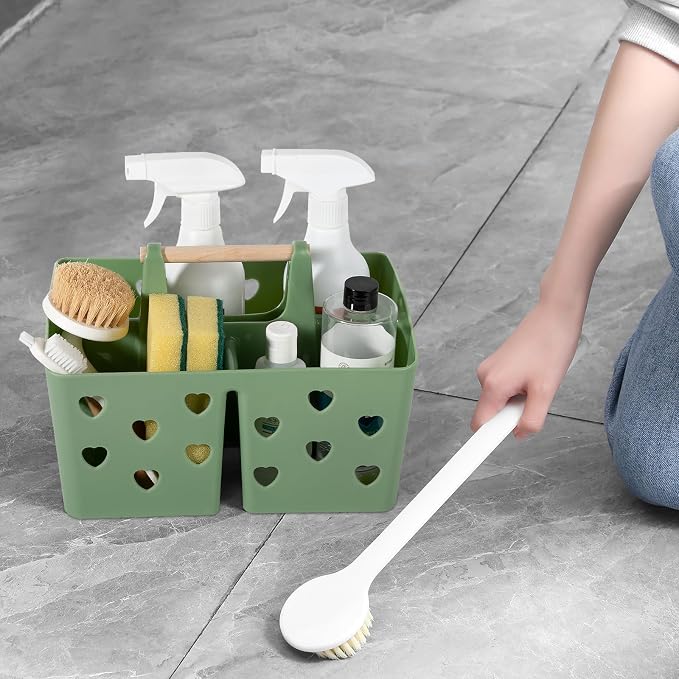 Anyoifax Portable Shower Caddy Plastic Shower Basket Organizer Divided Bathroom - Image 6