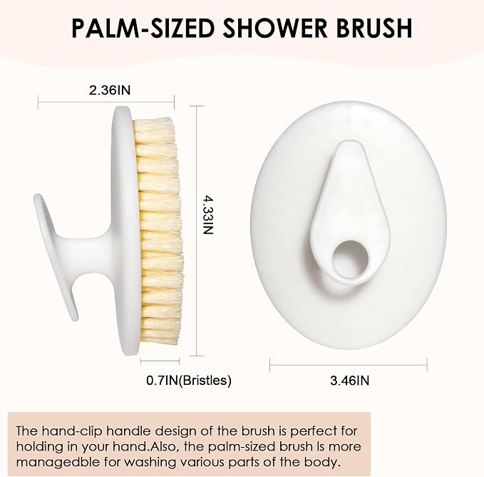 INNERNEED PP Shower Brush Body Exfoliating Scrubber, - Image 3