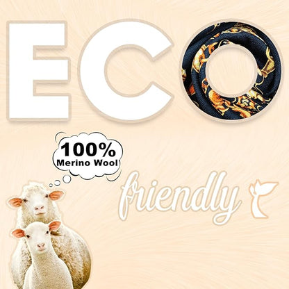 DANA XU 100% Merino Wool Extra Large Pashmina Blanket Travel Scarf Cashmere Wrap for Women Fall Winter Oversize Shawl Floral
