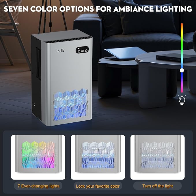 ToLife Dehumidifier for Home, 1000 sq.ft Dehumidifiers for Basement Bedroom - Image 5