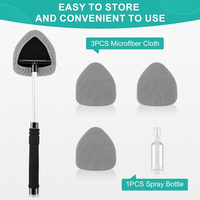 JUSTTOP Windshield Cleaner Tool, Car Interior&Exterior Window Cleaning Tool - Image 6
