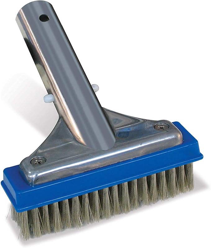 Poolmaster 20178 5-Inch Aluminum-Back Swimming Pool Algae Brush by Poolmaster