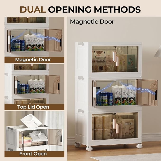 Elegant 3 Tiers Stackable Storage Bins - Image 5