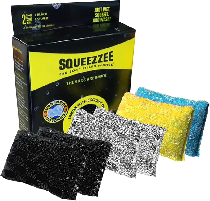 Squeezzee Soap Filled Scrubber Sponges by Squeezzee
