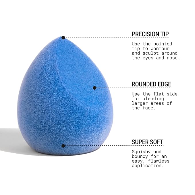 JUNO & Co. Microfiber Makeup Sponge, Dual Layer Technology - Image 4