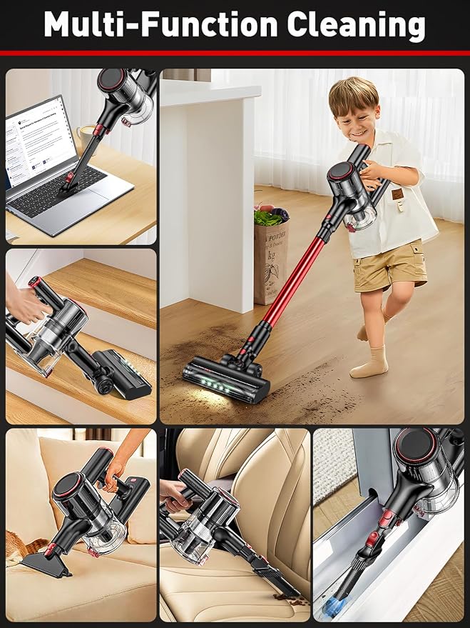 Cordless Vacuum Cleaner, 40KPA 8-in-1 Vacuum Cleaners - Image 5