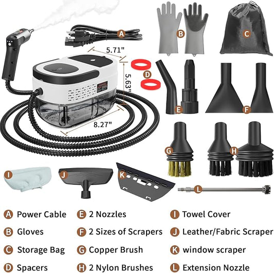 Handheld Steam Cleaner for Home, 2500W High Temperature Pressurized Machine - Image 2