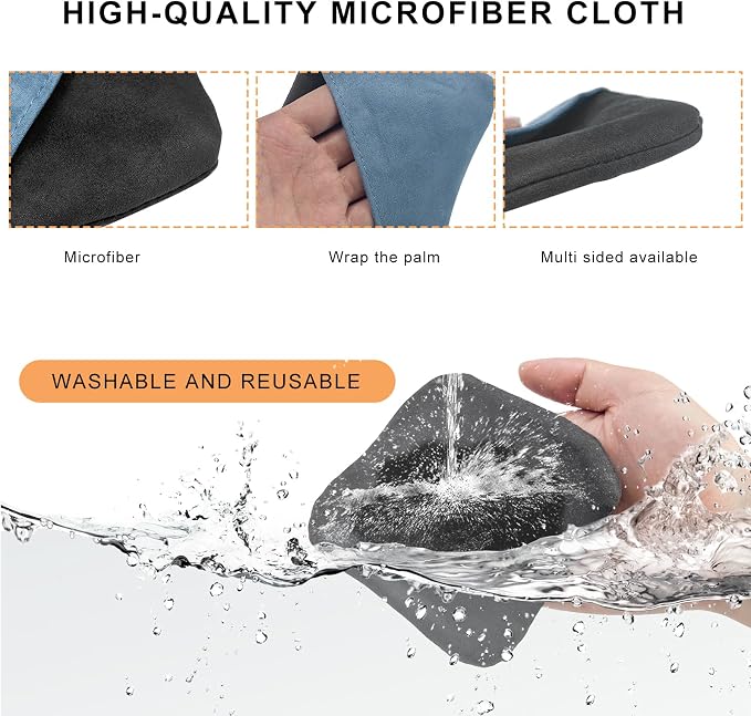 Car Screen Cleaner, Square Microfiber Cloth Non-Scratch Auto Touchscreen - Image 3
