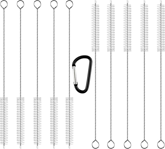 10 Straw Cleaner Brush Extra Long by HiVisible