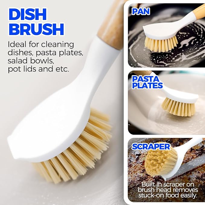 Holikme 6 Pack Dish Brush Kitchen Brushes Set - Image 3