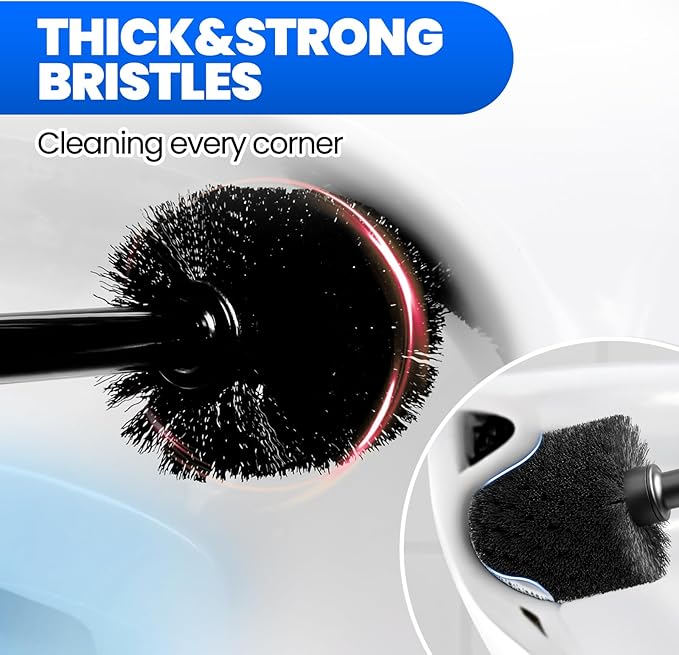 2Pack 2 in 1 Toilet Brush and Plunger Set, Extended Handle Plunger, Toilet Bowl - Image 6