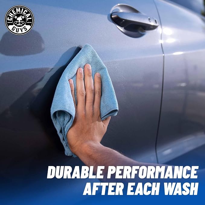 Chemical Guys MICBLUE03 Workhorse Professional Microfiber Towel - Image 5