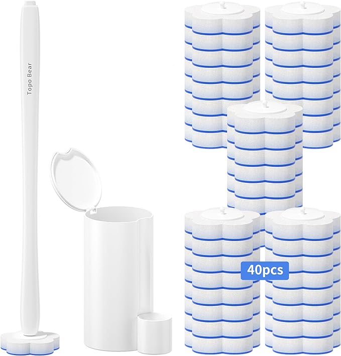Disposable Toilet Bowl Brush by TopoBear