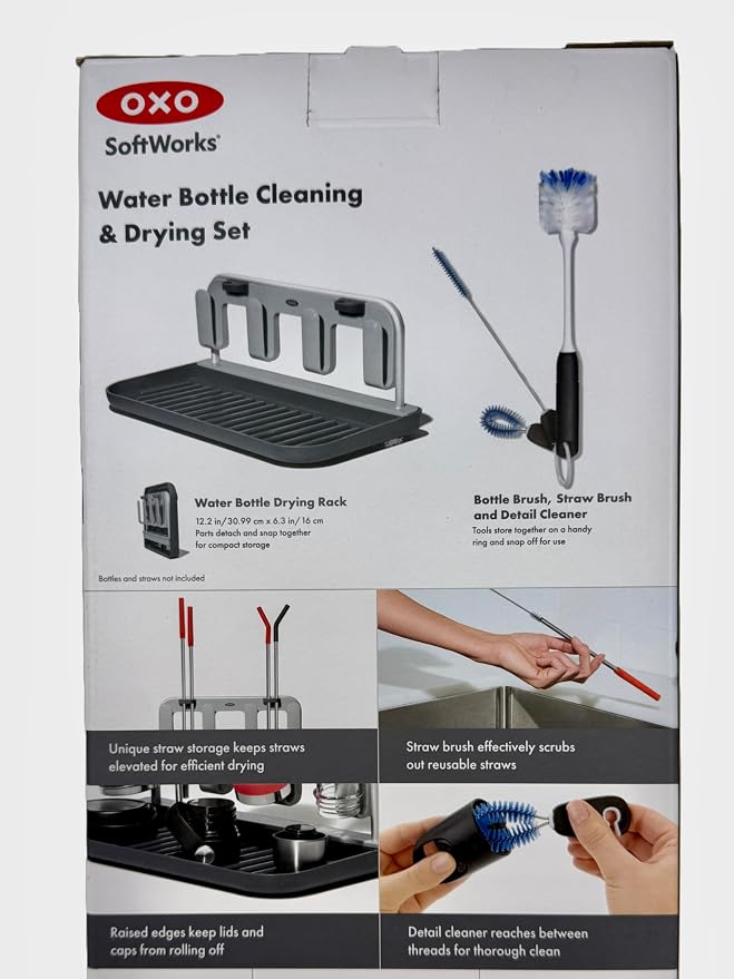 OXO Softworks Water Bottle Cleaning & Drying Set - Image 3
