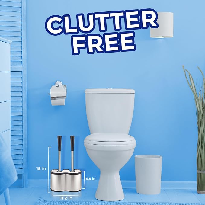 UMIEN Toilet Brush and Plunger Set 18-in - Image 2