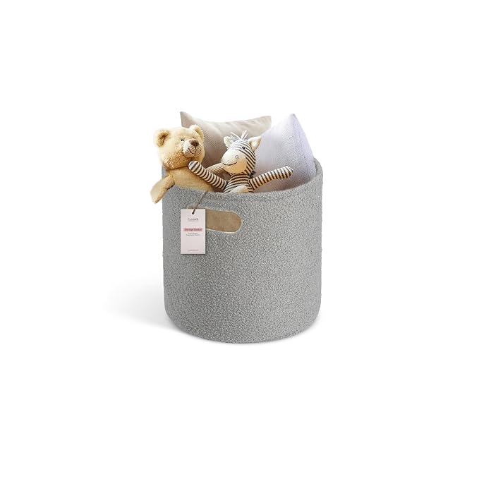 PUTSKA Basket – Round Storage for Toys and Clothes, Stuffed Animals – Soft Baby by Putska