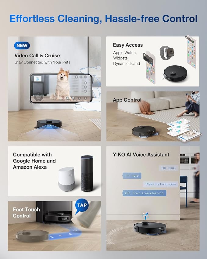 ECOVACS DEEBOT T30S PRO Robot Vacuum and Mop, TruEdge Adaptive Edge Mopping - Image 10