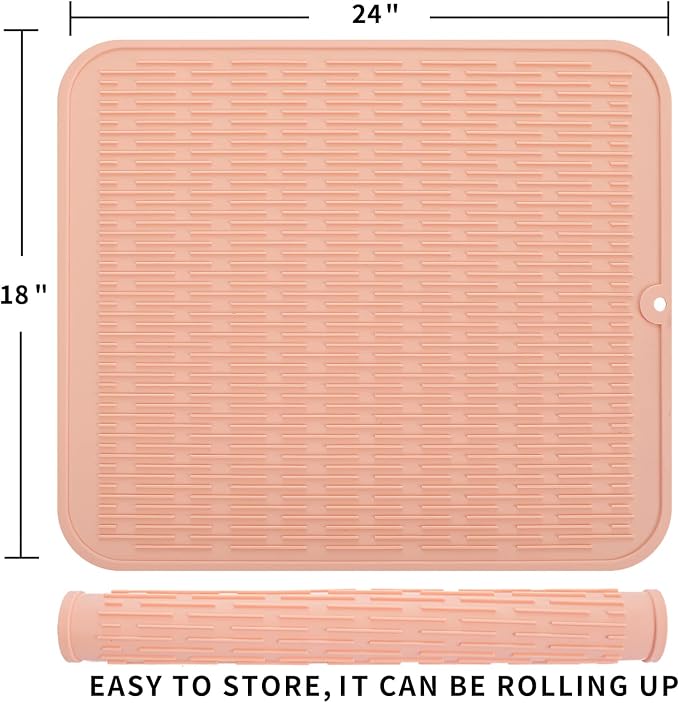 Silicone Dish Drying Mat for Multiple Usage, Easy clean, Eco-friendly, - Image 2