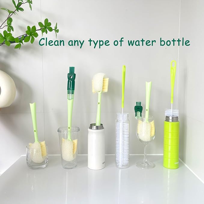 Water Bottle Brush with 5-in-1 Multi-Function, Baby Bottle Brush - Image 8