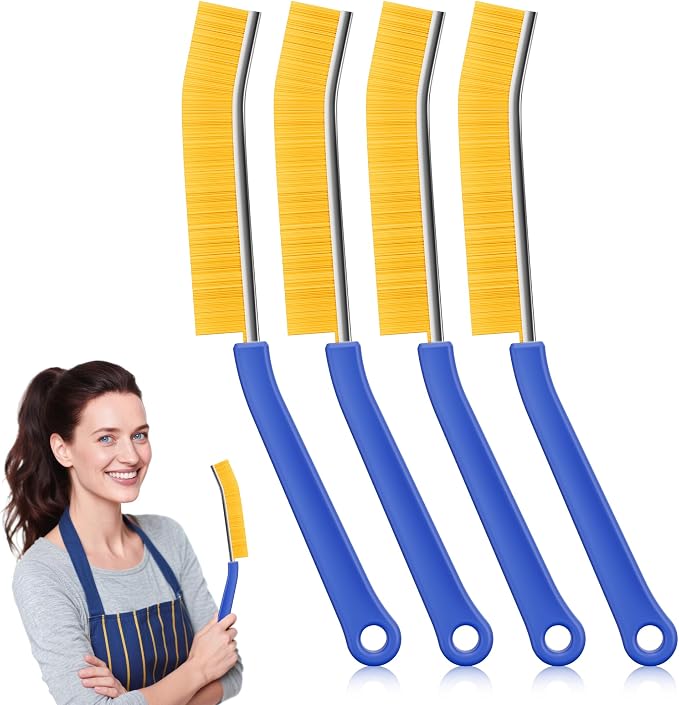 JOYMOOP 4 Pack Crevice Cleaning Brush, House Cleaning Supplies, Magnetic Gap by JOYMOOP