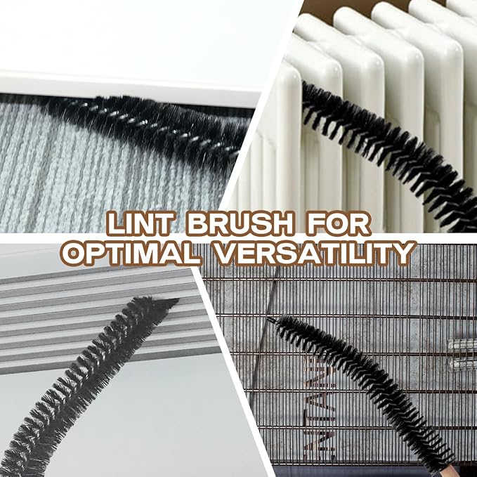 2 Pack Dryer Vent Cleaning Brush Kit: 16.5" Heavy-Duty Lint Removal Tool - Image 6