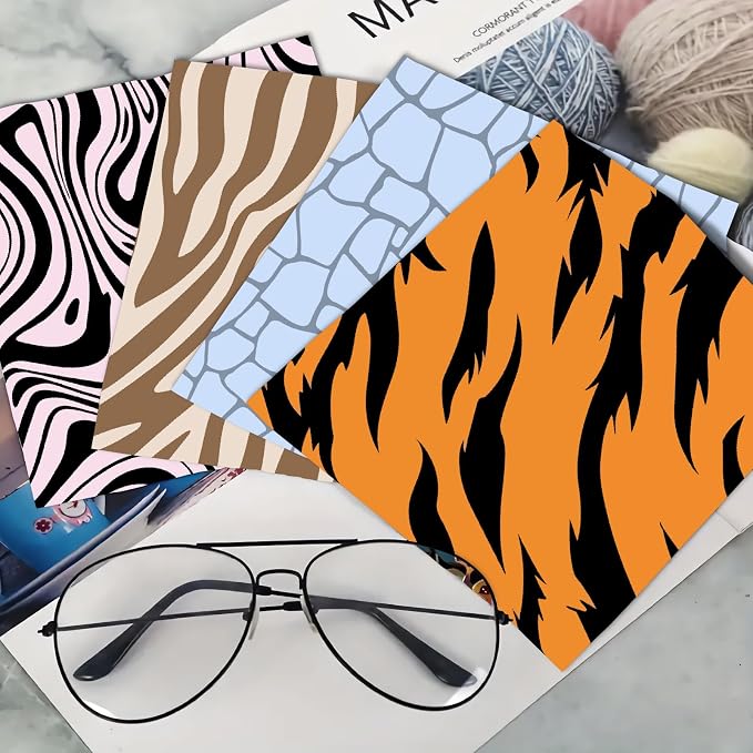CREATCABIN 6 Packs Thickened Glasses Cleaning Cloth Elegant Flower Design - Image 6