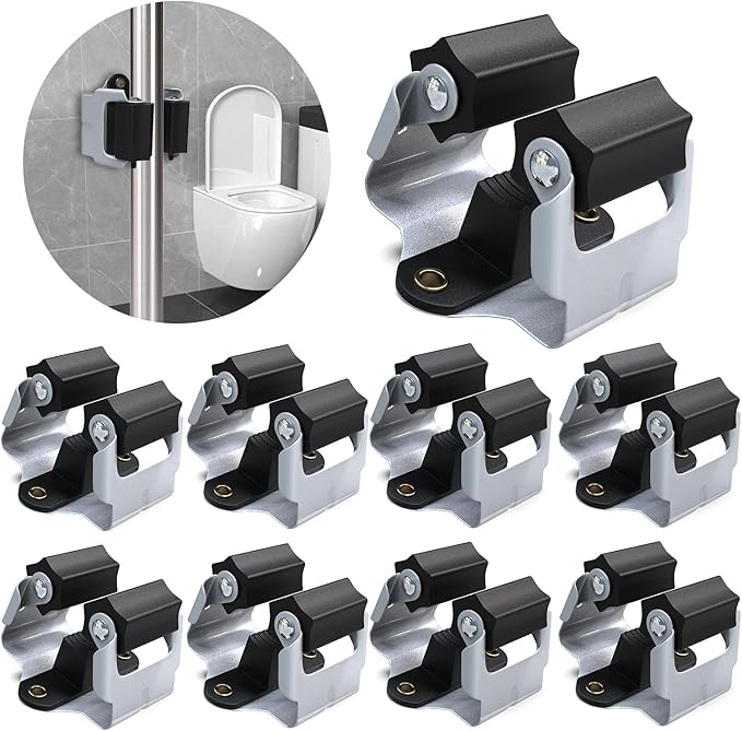 3-H Mop and Broom Holder Wall Mount 8 Pack, Broom Holder by 3-H