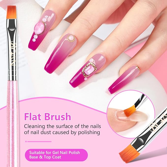 BQAN Nail Art Clean Up Brushes, Nail Art Tools - Image 6
