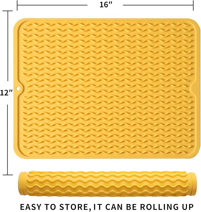 Silicone Dish Drying Mat for Multiple Usage, Easy clean, Eco-friendly, - Image 2